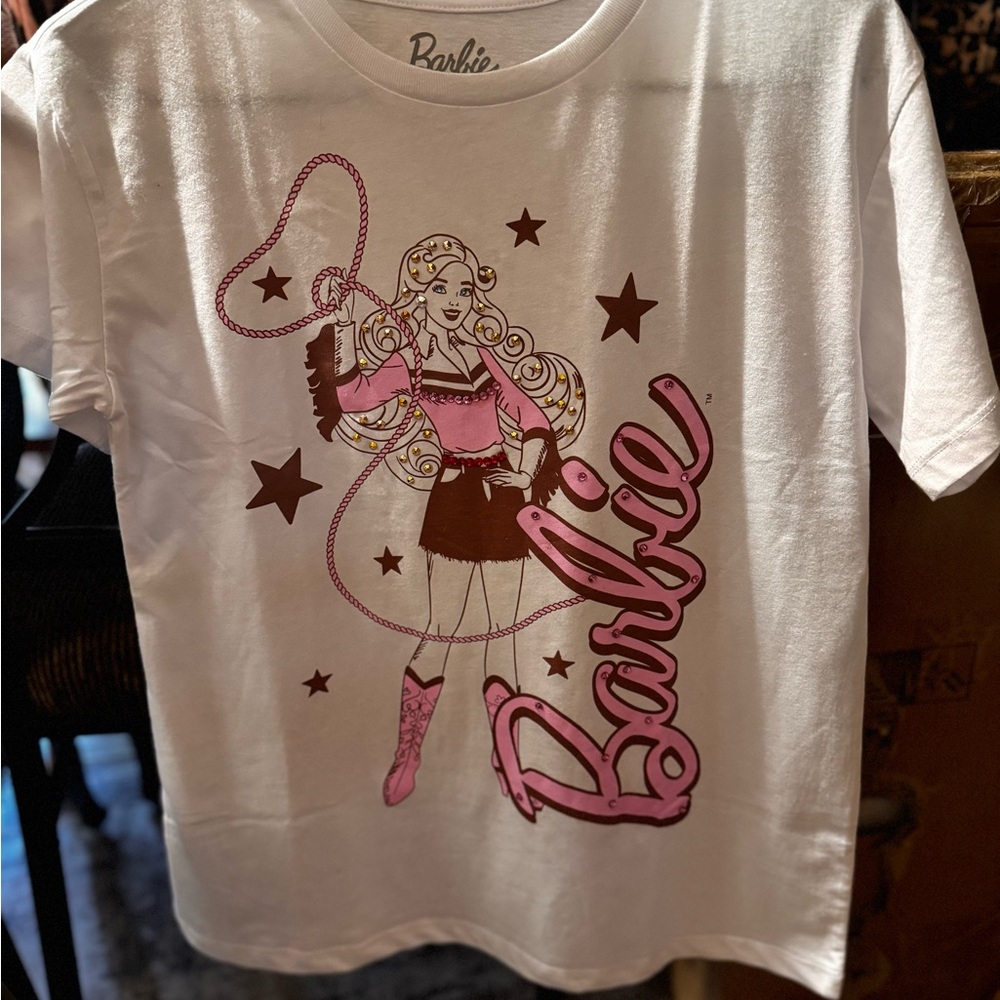 Barbie Pink and Brown Short Sleeve Tees - Picture 3 of 4